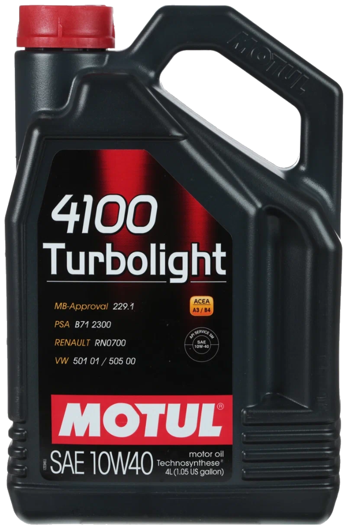 Масло моторное MOTUL 4100 TURBOLIGHT 10W-40 4л