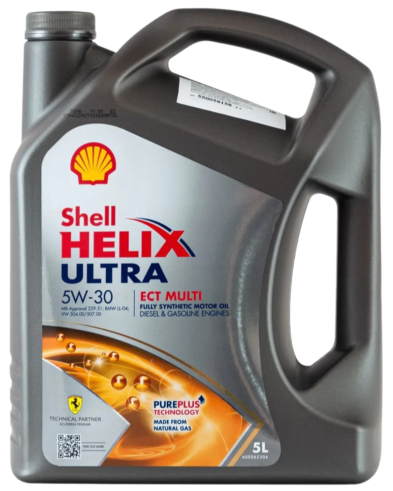 Масло моторное Shell Helix Ultra ECT Multi 5W-30 5л