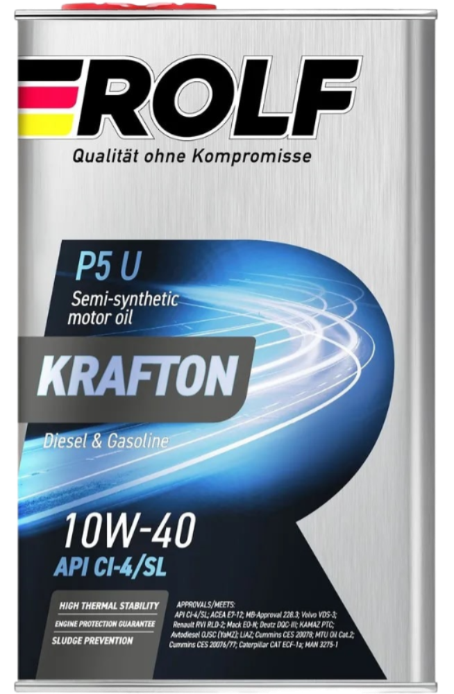 Масло моторное Rolf KRAFTON P5 U 10W-40 1л