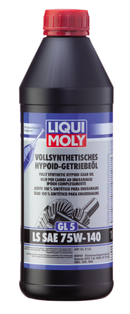 Масло трансмиссионное LIQUI MOLY Vollsynthetisches Hypoid-Getriebeoil LS 75W-140 1л